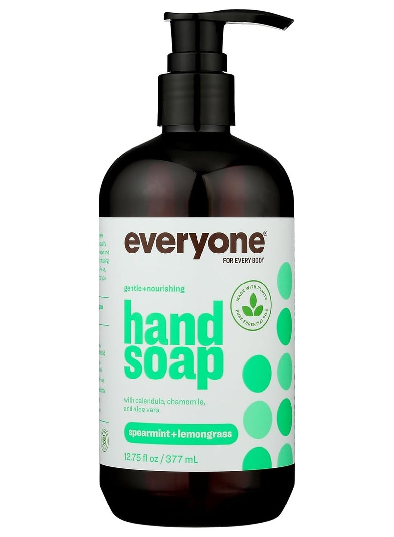 Everyone Liquid Hand Soap, 12.75 Ounce (Pack of 1), Spearmint and Lemongrass, made with Essential Oils for kitchen and bathroom - Image 1
