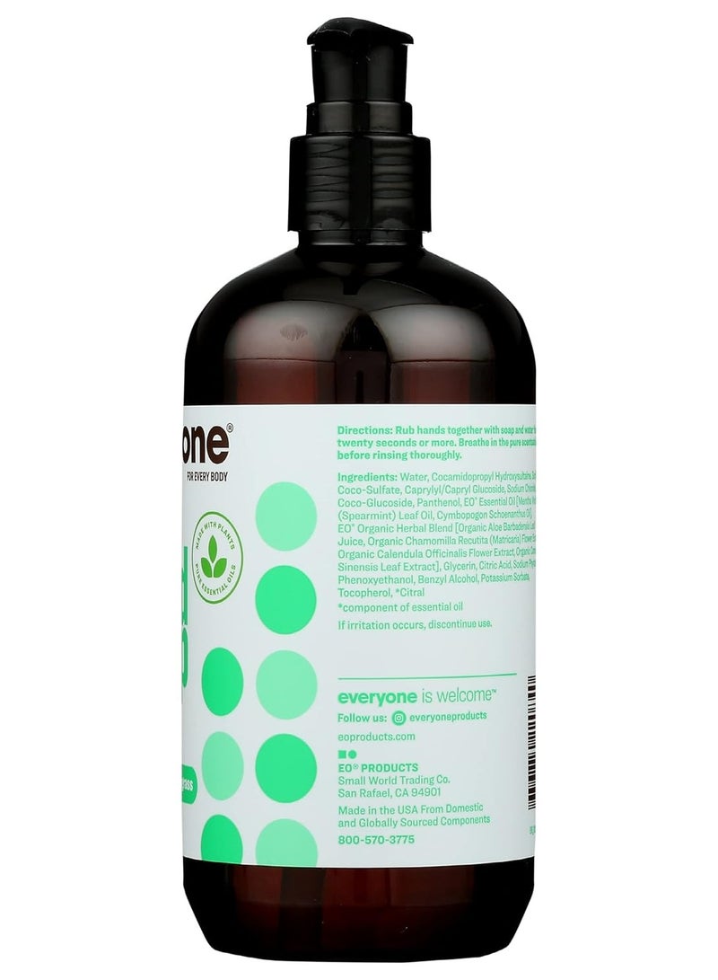 Everyone Liquid Hand Soap, 12.75 Ounce (Pack of 1), Spearmint and Lemongrass, made with Essential Oils for kitchen and bathroom - Image 2
