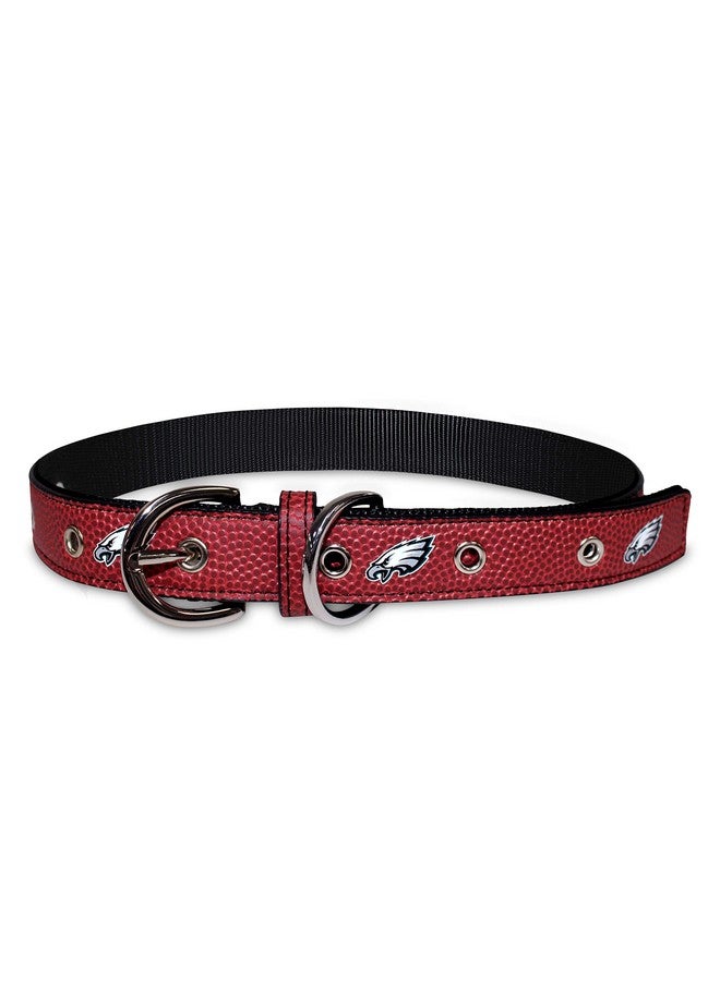 Pets First Tough Leather Pet Collar NFL Philadelphia Eagles Premium Dog Collar, Limited Edition, Size Large. Best & Strongest Heavy-Duty Dog Collar!, Large (20-29"" Long & 1"" Wide) (PHL-3081-LG) - Image 4