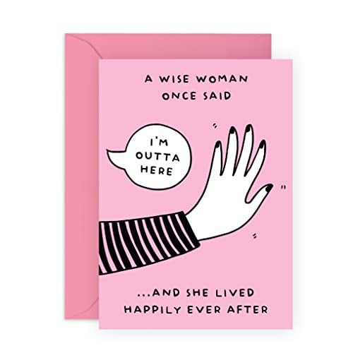CENTRAL 23 Coworker Leaving Card For Women - Retirement Card For Her - Funny Gifts For Work - 'I'm Outta Here' - Resignation Card - Work Anniversary - Comes With Fun Stickers - Image 1