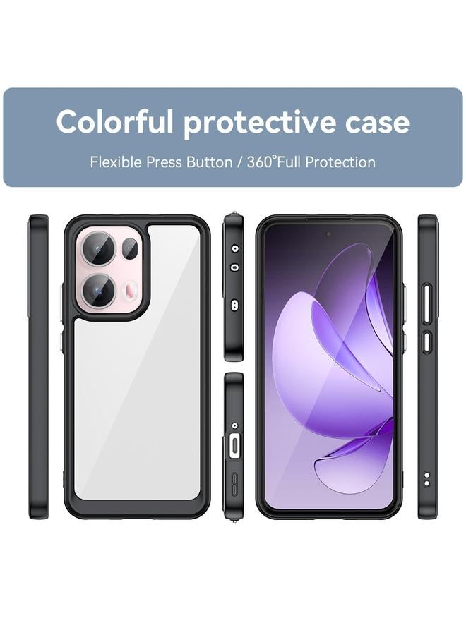 S-TOP Case For OPPO Reno13 Pro Global Colorful Series Acrylic Hybrid TPU Phone Case - Image 2