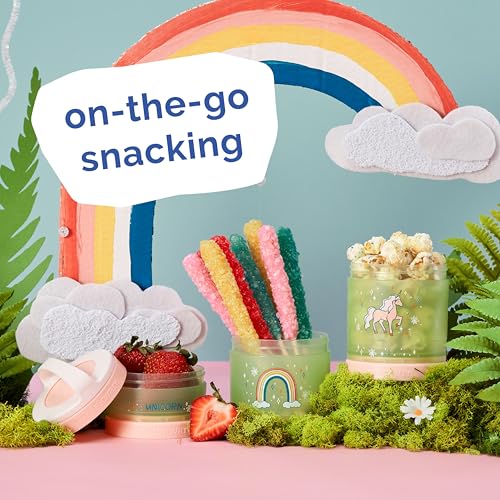 Whiskware Stackable Snack Containers for Kids and Toddlers, 3 Stackable Snack Cups for School or Travel, Unicorn(Pack of 1) - Image 5