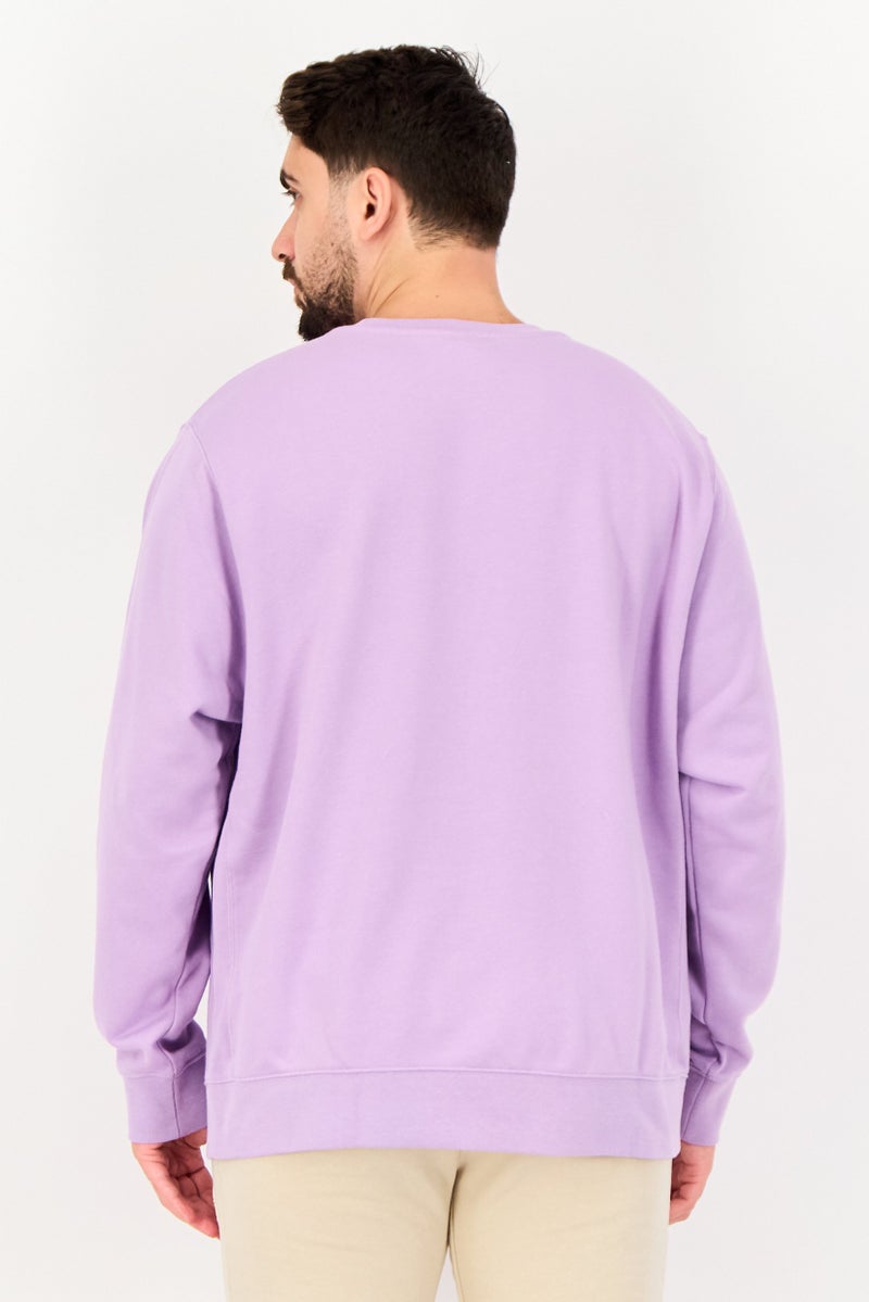 Nike Men Sportswear Fit Long Sleeve Outdoor Sweatshirt, Purple - Image 2