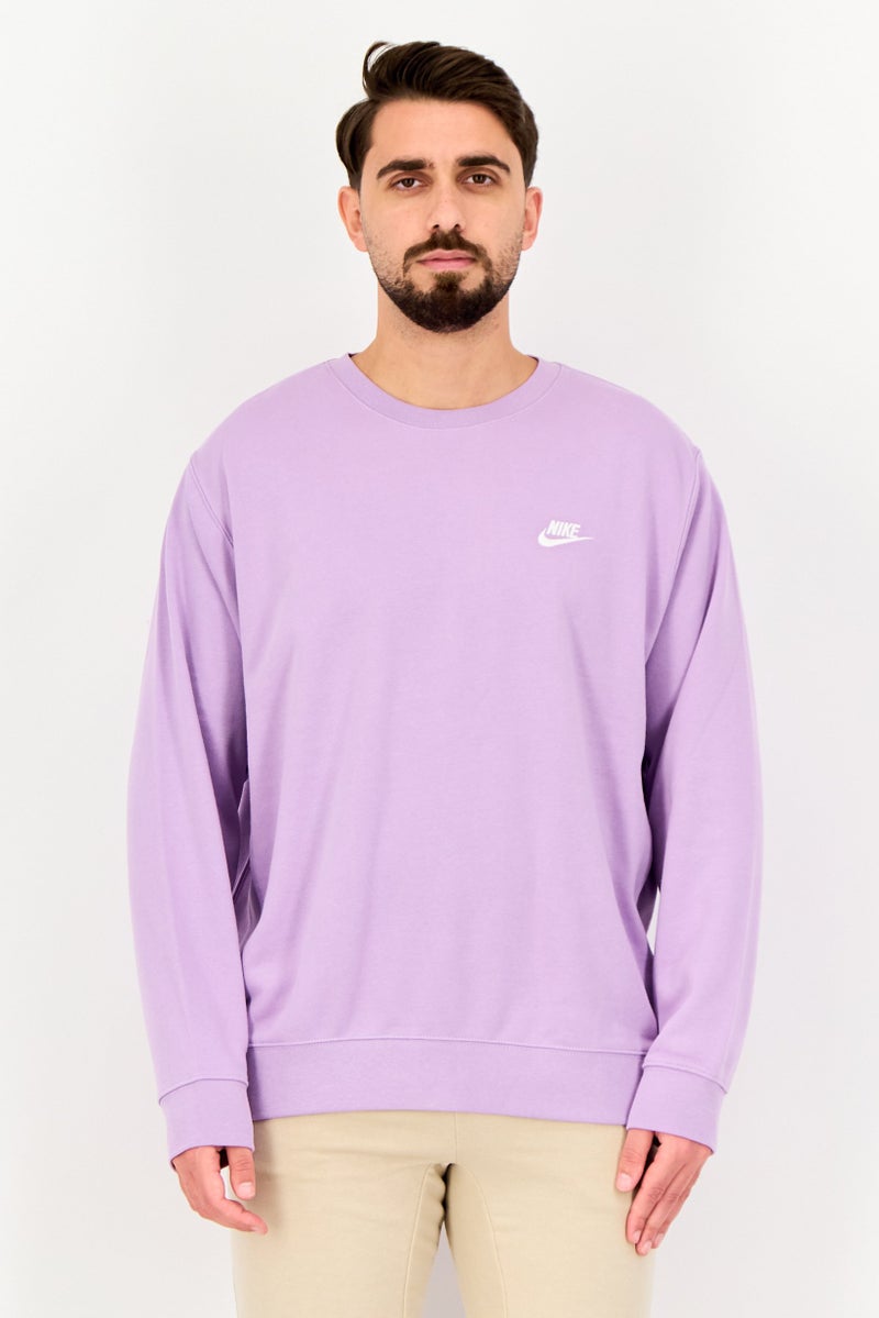 Nike Men Sportswear Fit Long Sleeve Outdoor Sweatshirt, Purple - Image 1