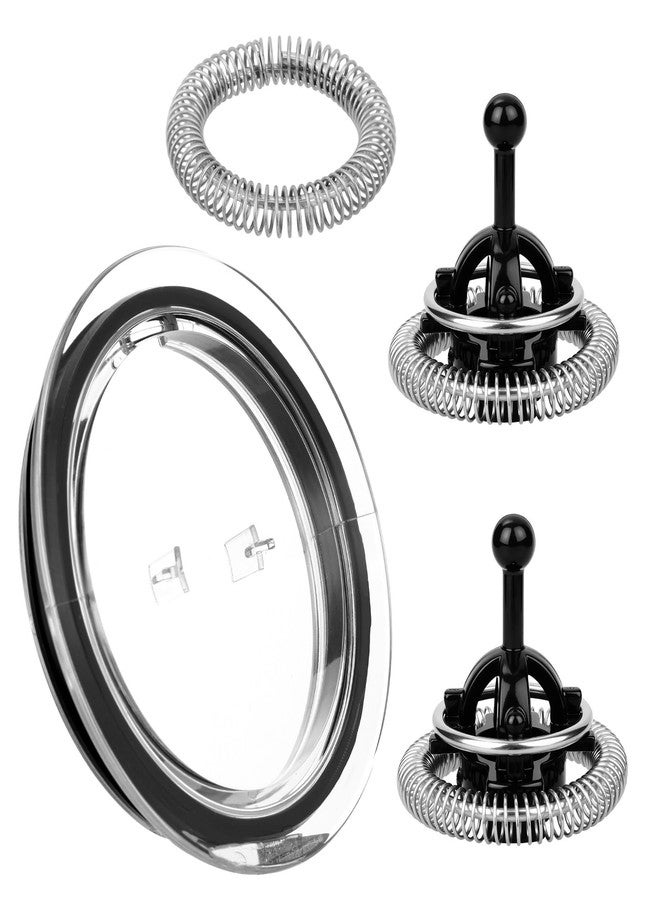 Penitue 2pcs Frother Whisk with Lid Cover Seal & Spring Ring, Milk Frother Replacement Parts Coffee Machine Accessories for Nespresso Aeroccino 3/4/Plus - Image 1