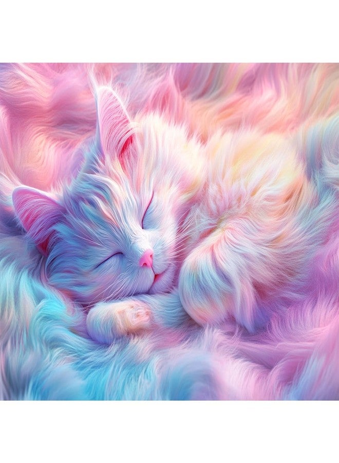Yunlus Jigsaw Puzzles for Adults 1000 Pieces Cure Sweet Cat 1000pc Puzzles Impossible Hard Difficult Challenging Puzzles for Adults Sleeping Kitten Jigsaw Puzzle 1000 Pieces 28 x 20 inch - Image 1