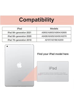 LCYLJGY Case Cover for Apple iPad 10.2 Inch 2021/2020/2019 (9th/8th/7th) Model with Pencil Holder,Slim Tablet Cover with Soft TPU Back,Auto Wake/Sleep for iPad 10.2 inch  - Image 2
