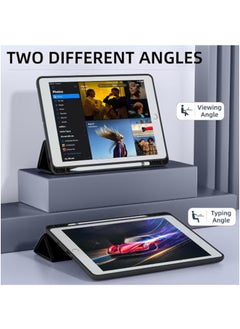 LCYLJGY Case Cover for Apple iPad 10.2 Inch 2021/2020/2019 (9th/8th/7th) Model with Pencil Holder,Slim Tablet Cover with Soft TPU Back,Auto Wake/Sleep for iPad 10.2 inch  - Image 4