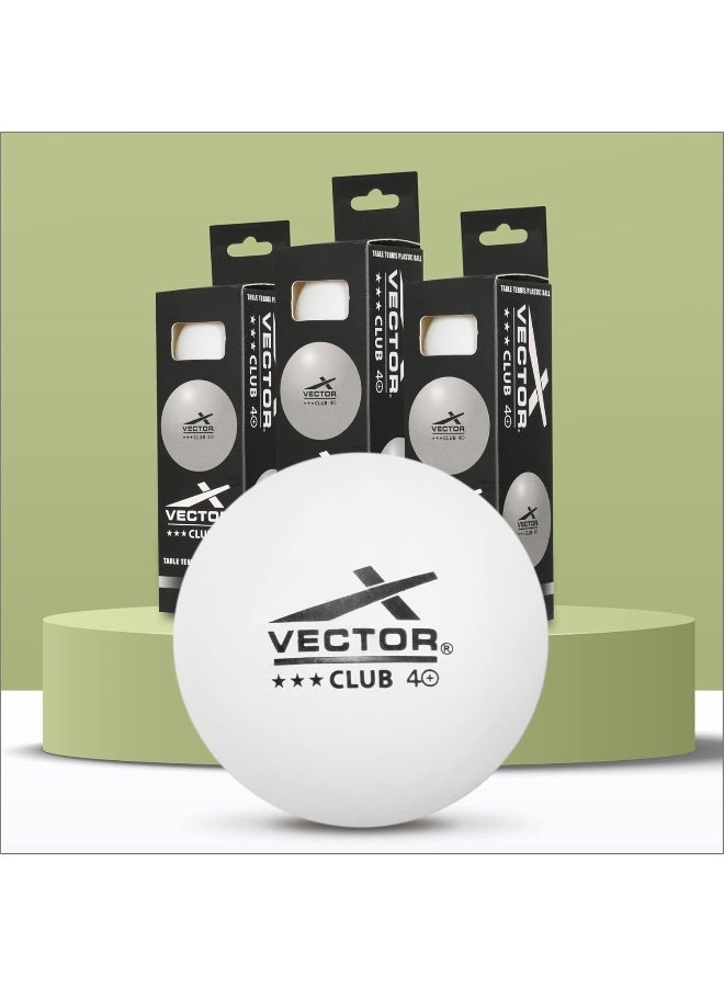فيكتور أكس كرات تنس الطاولة Vector X Club Premium ABS - كرات تنس الطاولة المتينة للتدريب والمباريات - Image 1