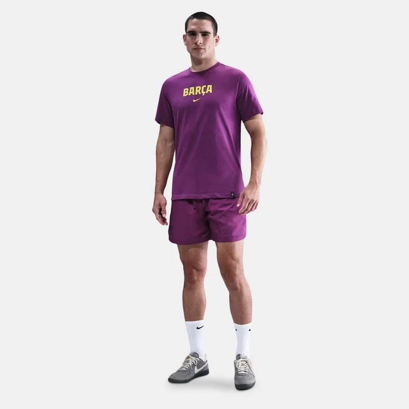Nike Purple Men's FC Barcelona Wordmark T-Shirt for Men | Best Price UAE