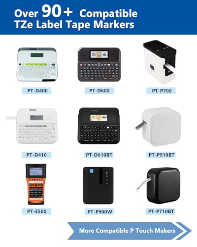 Labelwell 18mm 0.7” Laminated Black on Clear Compatible with Brother P Touch Label Tape TZ TZe-141 TZe141 Refills for Brother Ptouch PT-D410 PT-D400 PT-D600 Label Maker, 3/4 Inch x 26.2 Feet, 3-Pack - Image 3