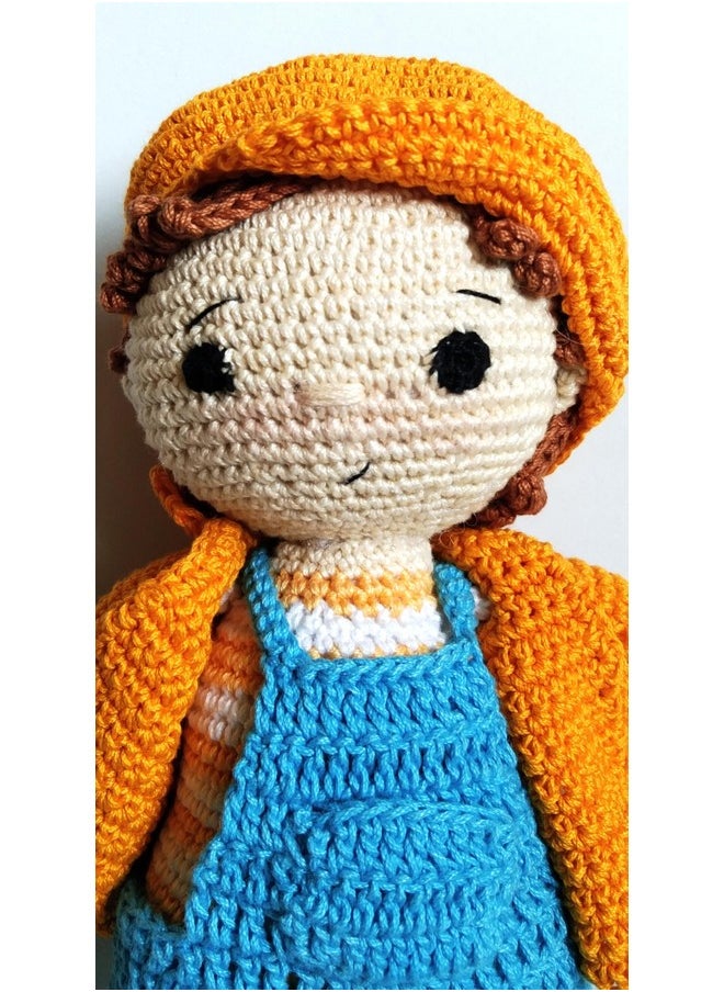 1mii 1MII Tom Soft Toy Doll 30 cms high | Handmade Crochet Amigurumi 100% Cotton Baby Safe Eco Friendly | Plush Cuddly Lovable for Babies Boys Girls Birthdays Gifts | Blue  - Image 1