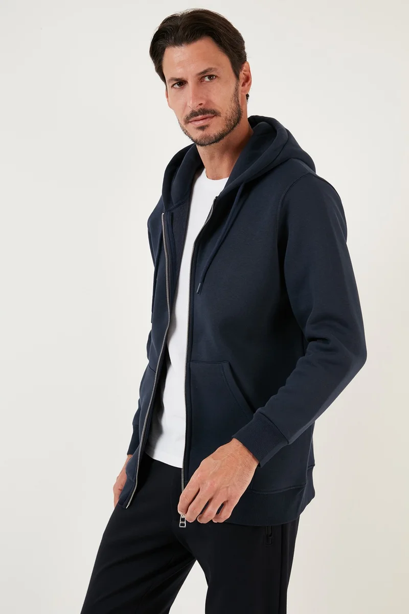 بوراتي Cotton Zippered Regular Fit Raised Sweat Men's Sweat 5905487