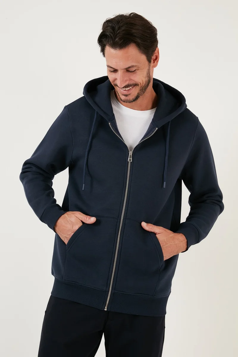بوراتي Cotton Zippered Regular Fit Raised Sweat Men's Sweat 5905487