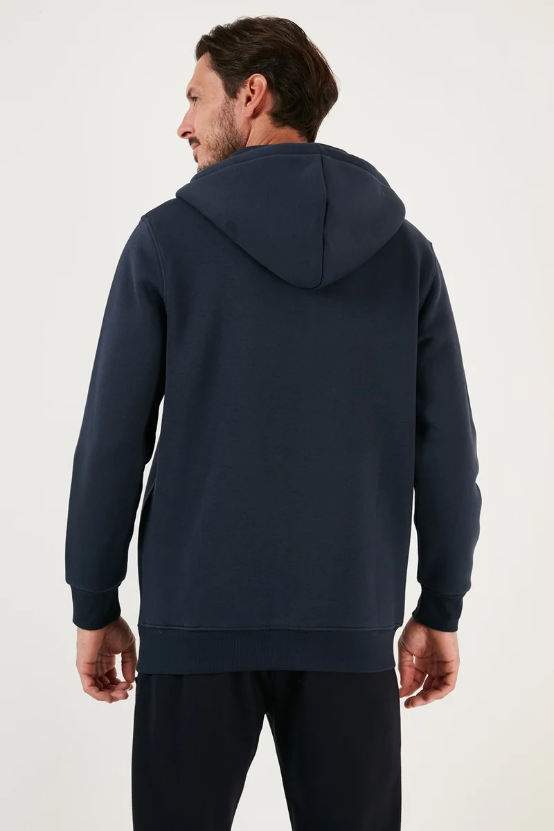 بوراتي Cotton Zippered Regular Fit Raised Sweat Men's Sweat 5905487