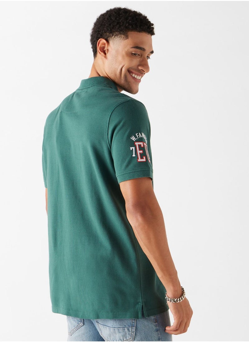 Ecko Unltd. - Logo Print Collar Neck T-Shirt - Image 1