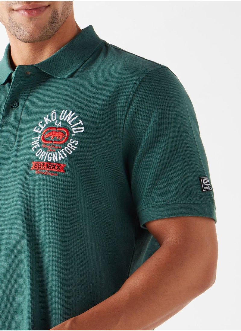 Ecko Unltd. - Logo Print Collar Neck T-Shirt - Image 1
