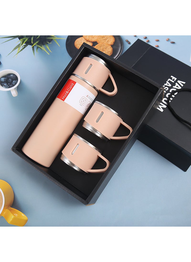 Generic 304 Stainless Steel Vacuum Flask Double-Wall Travel Mug Pink suit 500ml 