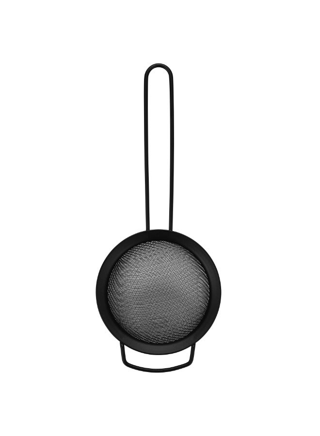 Fissman Fine Mesh Tea Strainer 10.5cm with Hanging Loop, Kitchen Fine Mesh Seive Stainless Steel, Sieve Sifters For Food, Tea, Rice, Oil, Noodles, Fruits, Vegetables - Easy to Clean, Rust Proof, Black  - Image 4