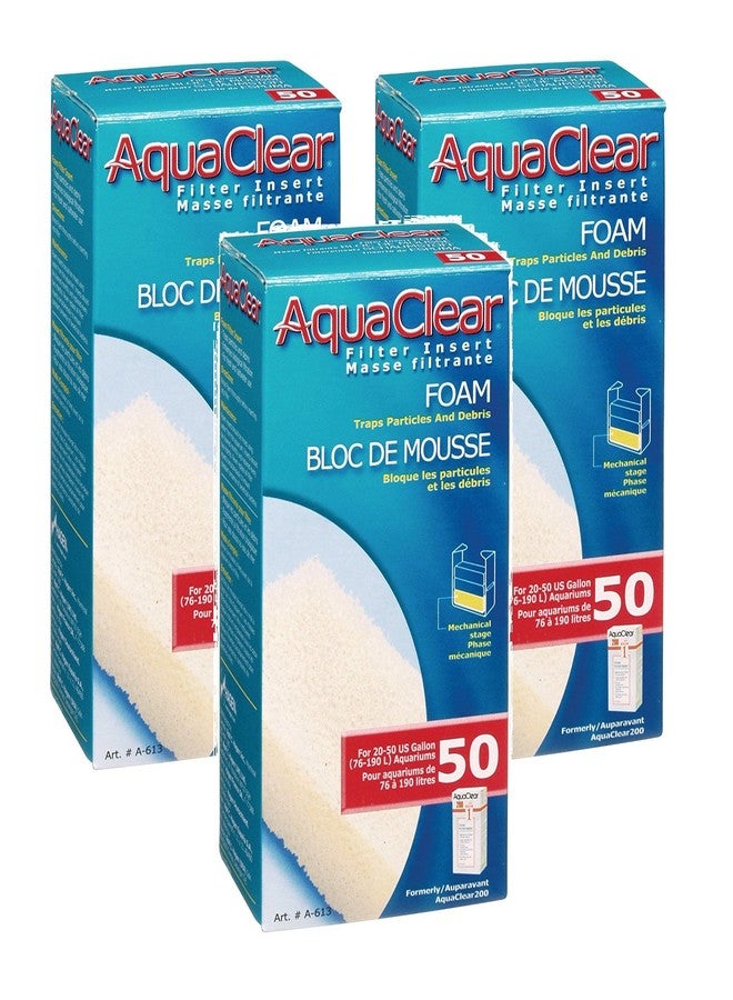 AquaClear (3 Pack) 50 Foam Filter - Image 1