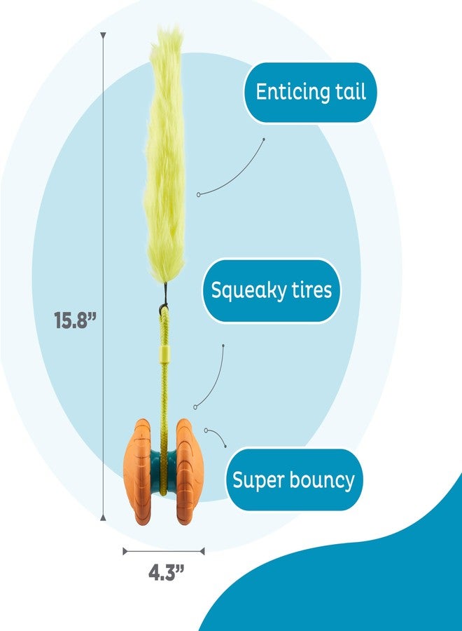 Outward Hound Tail Spinner Squeaky Dog Chase Toy with Furry Tail - Image 3