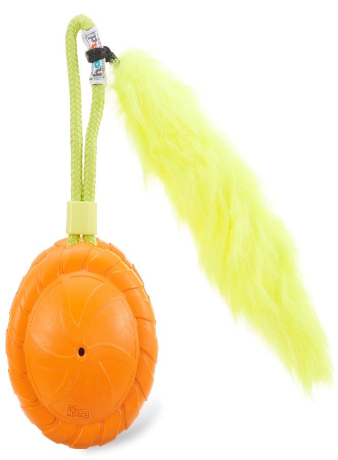 Outward Hound Tail Spinner Squeaky Dog Chase Toy with Furry Tail - Image 1