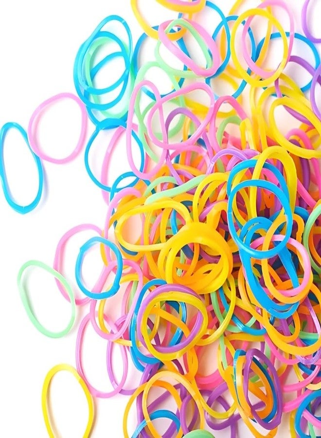 Touch of Nature 500 Value Pack Loom Bands, Assorted, Includes 25 Plastic Claps, Pastel Green/Orange/Pink/Purple/Yellow/Turquoise - Image 1
