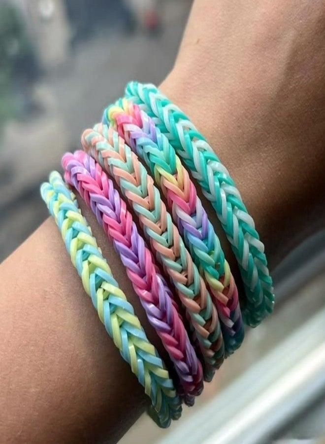 Touch of Nature 500 Value Pack Loom Bands, Assorted, Includes 25 Plastic Claps, Pastel Green/Orange/Pink/Purple/Yellow/Turquoise - Image 2