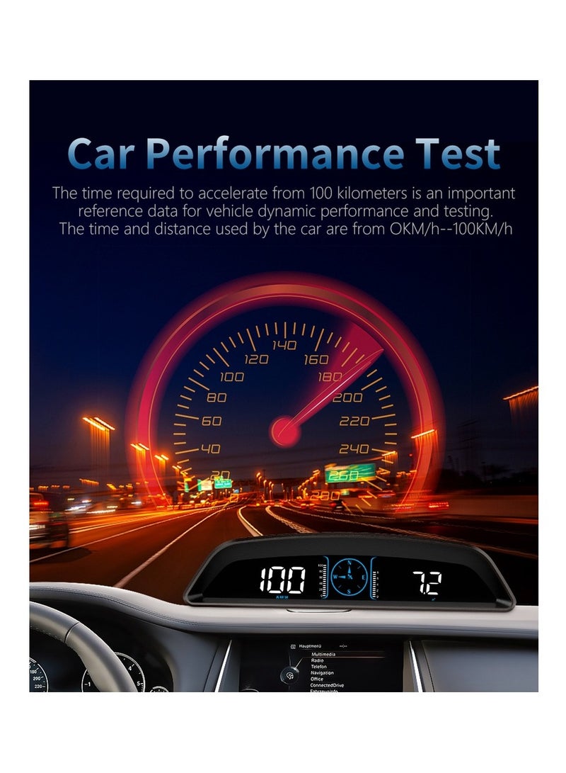 Generic G3 OBD2 instrument OBD+GPS OBD2 digital multi-speed alarm display HUD water temperature RPM  - Image 4