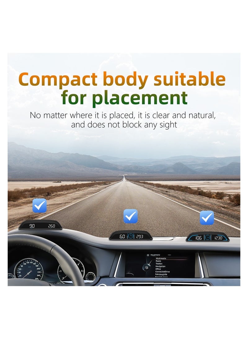 Generic G3 OBD2 instrument OBD+GPS OBD2 digital multi-speed alarm display HUD water temperature RPM  - Image 3