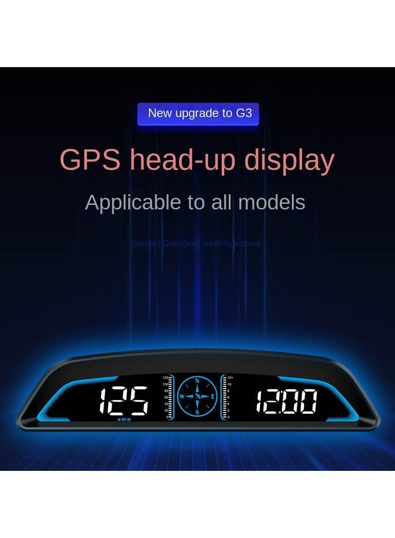 Generic G3 OBD2 instrument OBD+GPS OBD2 digital multi-speed alarm display HUD water temperature RPM  - Image 1