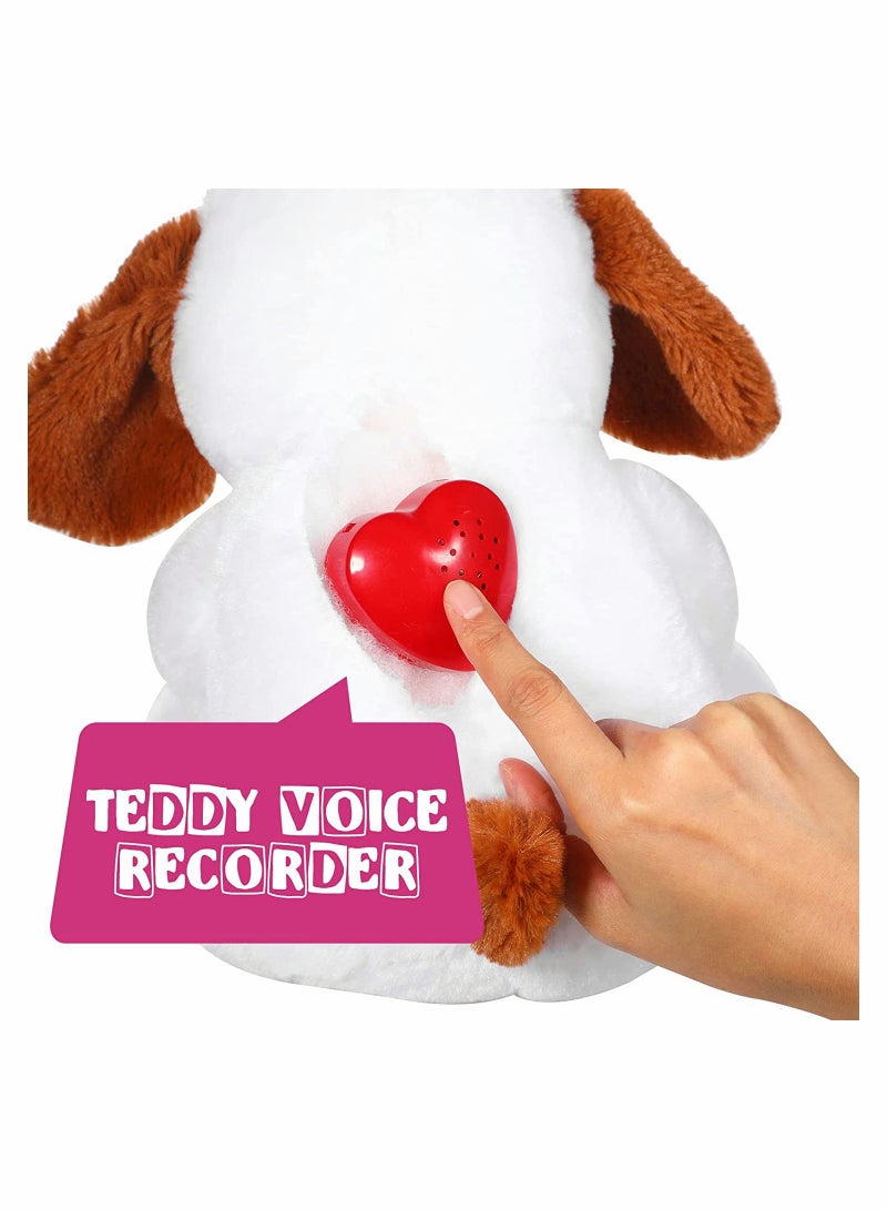 SYOSI Voice Recorder for Stuffed Animal, 20 Seconds Stuffed Animal Voice Recorder Box, Bear Toy Push Button Sound Recorder, Heartbeat Recorder, Recording Device Sound Module for Toys, 4 Pcs (Red) - Image 4