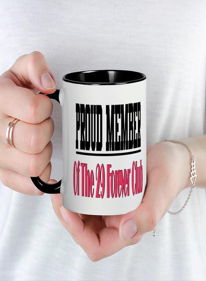 cafe press CafePress 29 Forever Club Mug 11 oz (325 ml) Ceramic Coffee Mug - Image 3