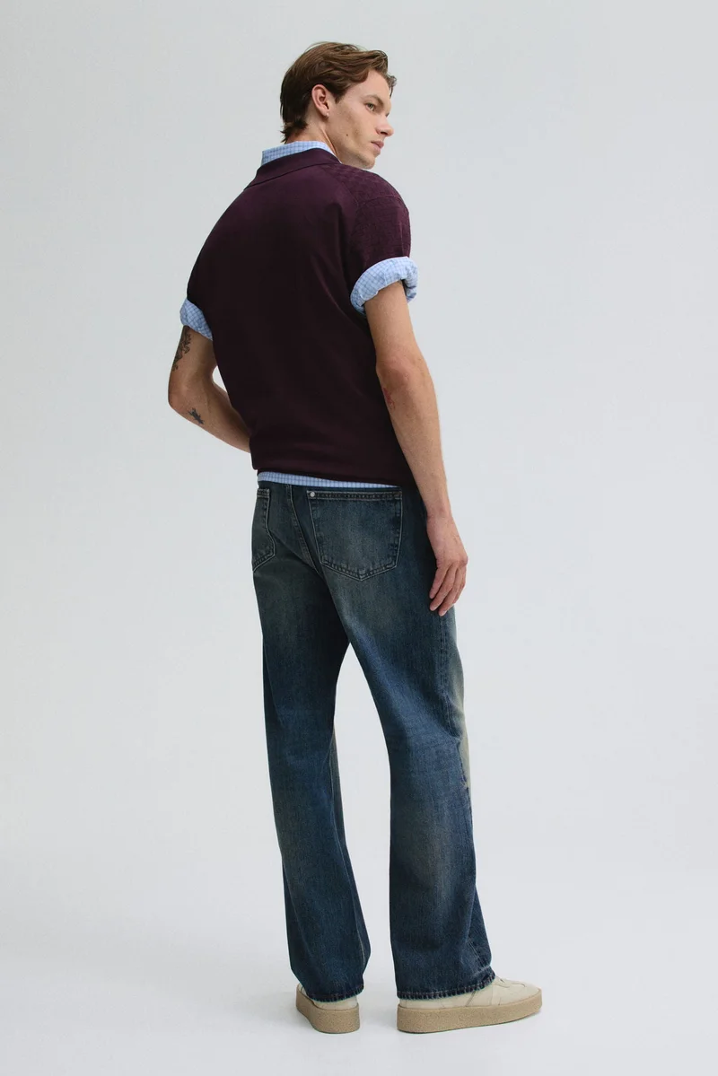 H&M  Straight Loose Jeans for Men | Best Price UAE