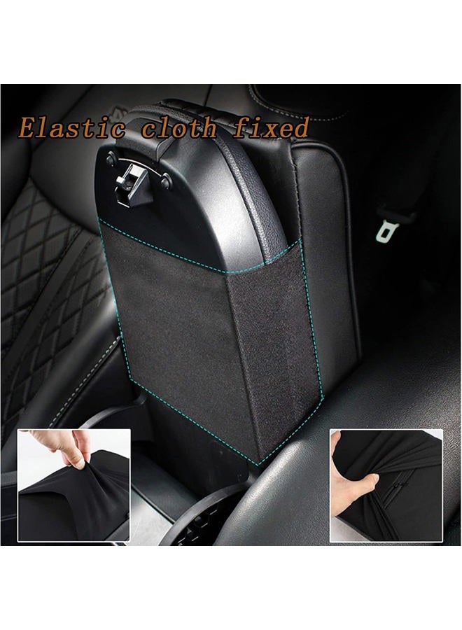 BODLYL Car Center Console Cover, Memory Foam Car Armrest Cushion, Beige Auto Arm Rest Pad, Leather Arm Rest Covering Car, Hand Rest Pillow for SUV/Truck/Vehicle (Beige) - Image 5