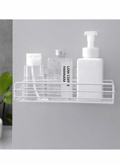 HomarKet 2 PACK Adhesive Bathroom Shelf Organizer Shower Caddy Kitchen Spice Rack Wall Mounted No Drilling  - Image 3
