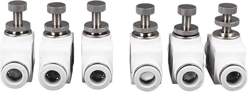 50Pcs Plastic Air Flow Control Valve High Precision Straight Regulator Quick Connector For PU Nylon Hose - Image 3