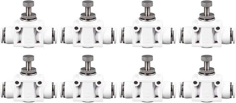 50Pcs Plastic Air Flow Control Valve High Precision Straight Regulator Quick Connector For PU Nylon Hose - Image 4