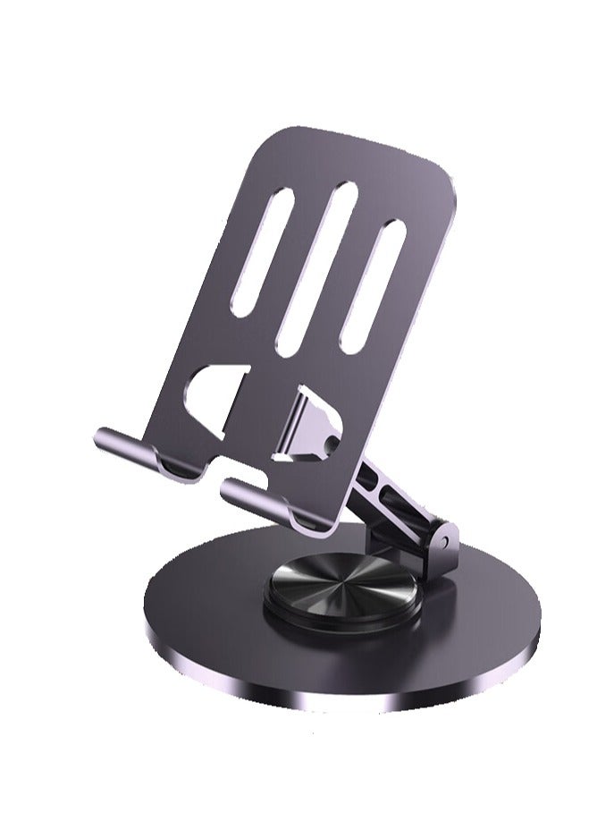 Carbon steel alloy desktop phone stand Multi-functional lazy portable folding non-slip tablet stand purple  - Image 1