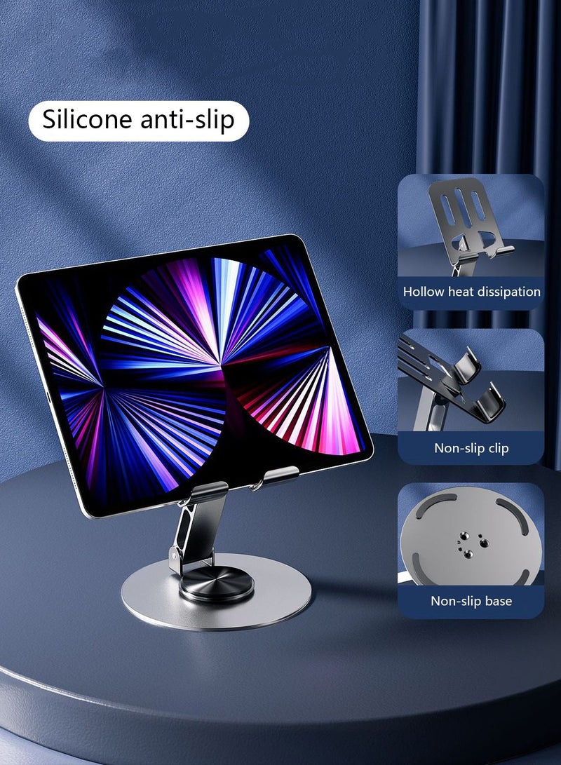 Carbon steel alloy desktop phone stand Multi-functional lazy portable folding non-slip tablet stand purple  - Image 4