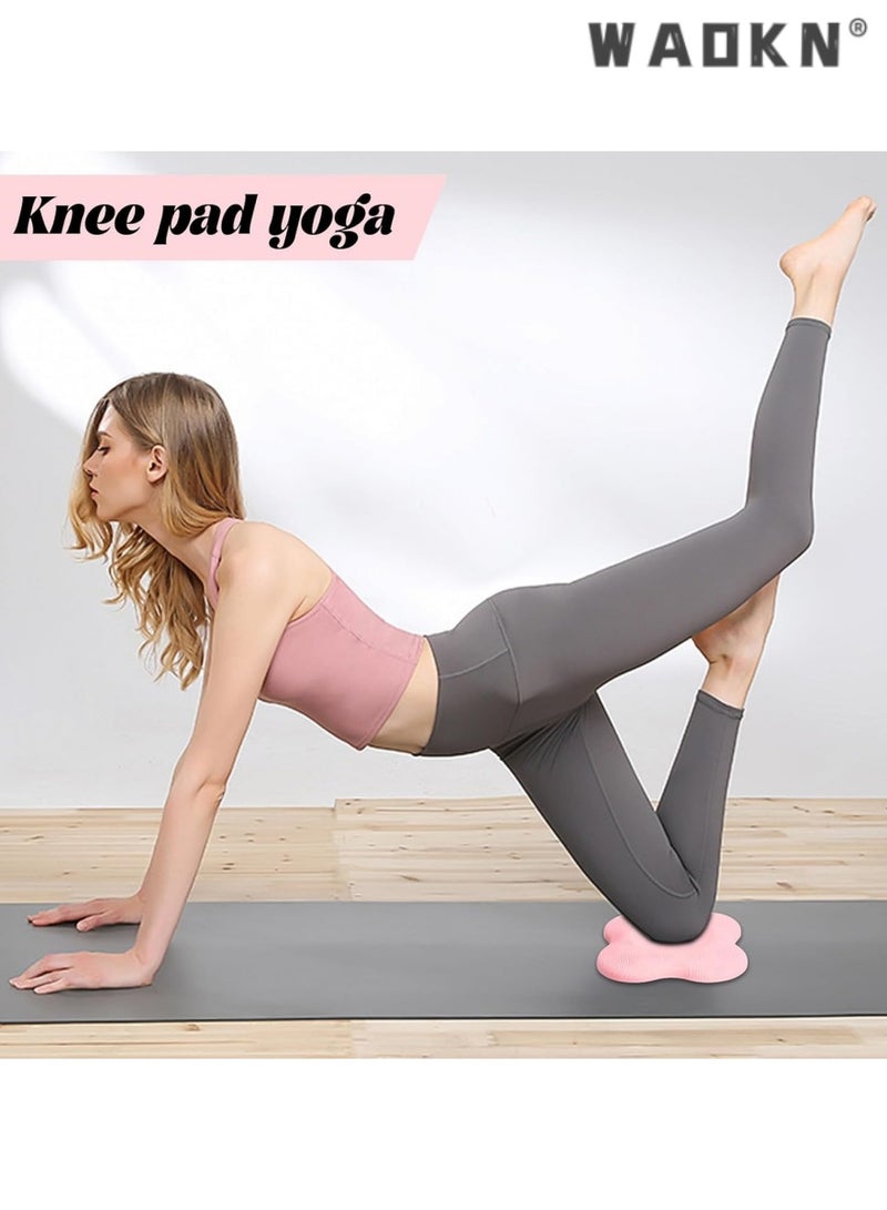 دبليو أيه أو كي أن 2 حزمة اليوغا وسادة الركبة ، المضادة للانزلاق سميكة وسادة الركبة ، الركبة ، الكوع ، المعصم ، اليد ، رغوة الرأس ، بيلاتيس وسادة الركبة ، الركوع ، ممارسة ، بيلاتيس - Image 4