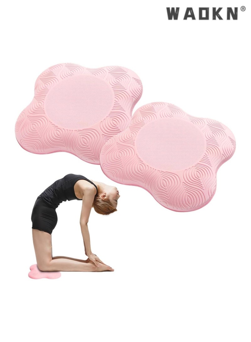 دبليو أيه أو كي أن 2 حزمة اليوغا وسادة الركبة ، المضادة للانزلاق سميكة وسادة الركبة ، الركبة ، الكوع ، المعصم ، اليد ، رغوة الرأس ، بيلاتيس وسادة الركبة ، الركوع ، ممارسة ، بيلاتيس - Image 1