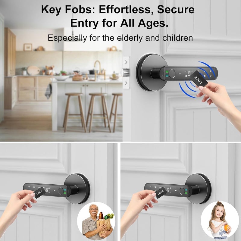 Bukela Smart IC Cards for Smart Door Lock, 13.56MHz RFID Keyless Entry Smart Cards for Door Lock, Compatible with Tuya Smart Life and TTLock (10pcs) - Image 4