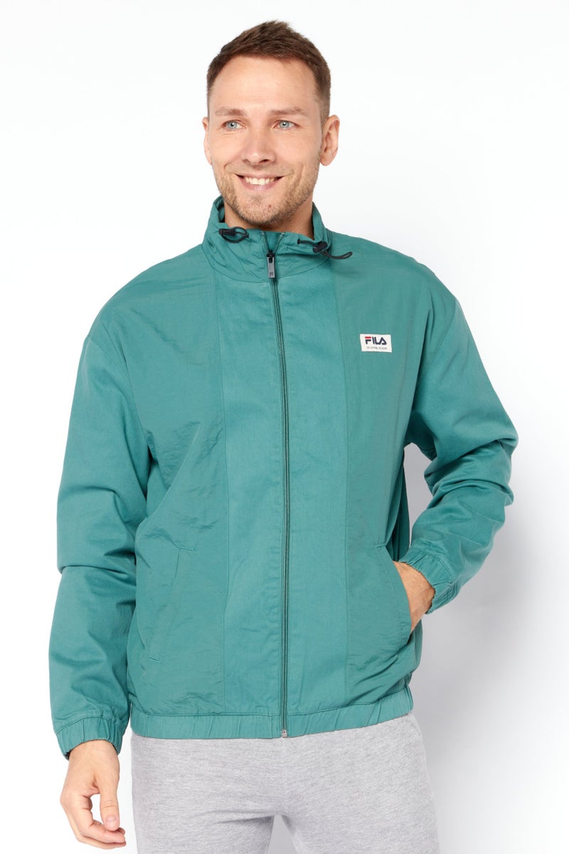 FILA Men Sportswear Fit Long Sleeves Training Jackets, Green - Image 1