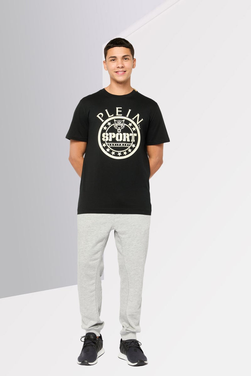 PHILIPP PLEIN Plein Sport Men Sportswear Fit Short Sleeve Outdoor T Shirt, Black - Image 2