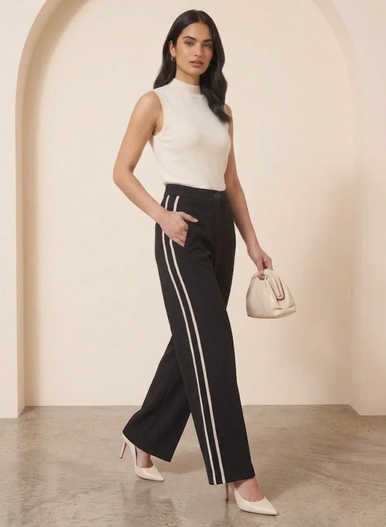 Ella Trouser With Contrast Piping