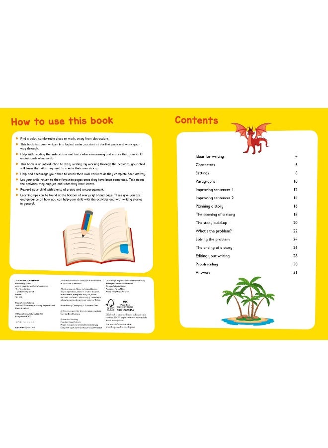 كتاب نشاط كتابة القصص من كولينز للأعمار 7-9 - Image 2