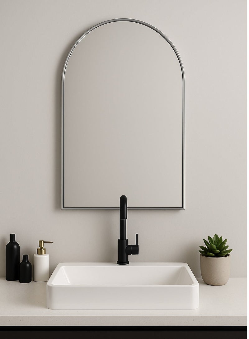 Glass Corner 60*120 shape U Top Mirrors - Silver - Image 1