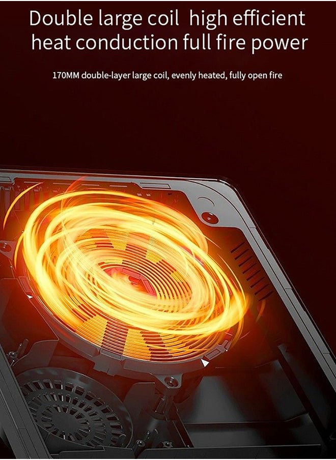 Portable Induction Cooktop,Low Noise,Smart Touch Control,Single Burner Electric Cooktop,Countertop Cooktop,Suitable for Home/Traveling