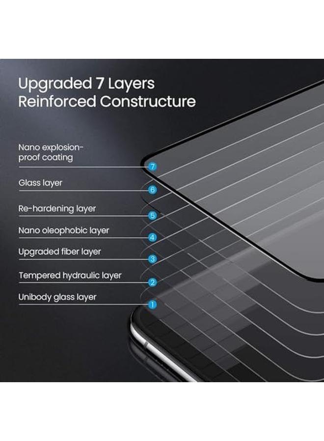 erorex For Infinix Hot 40 Infinix Hot 40 Pro Screen Protector Tempered Glass Full Coverage HD Anti Scratch Bubble Free Tempered Film With High Response 2 Pack  - Image 3